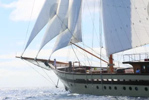Lamima yacht sailing in Indonesia