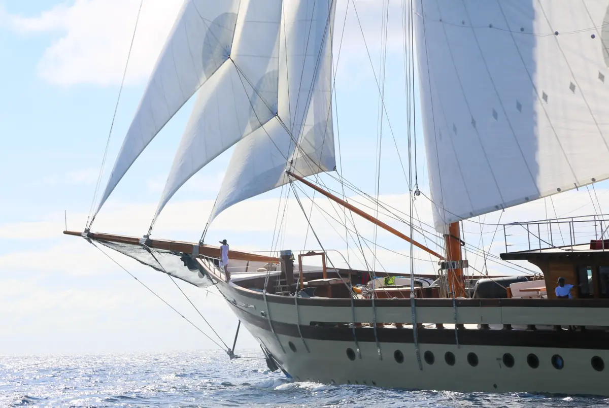 Lamima yacht sailing in Indonesia